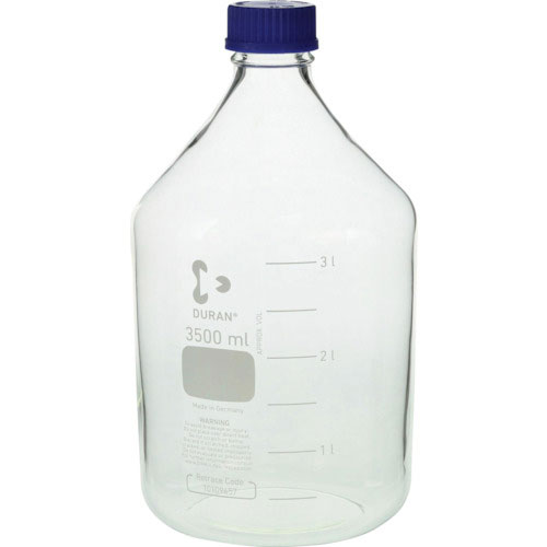 ＳＩＢＡＴＡ　ねじ口びん（メジュームびん）　青キャップ付　３．５Ｌ＿