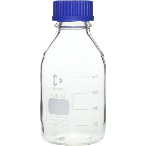 ＳＩＢＡＴＡ　ねじ口びん　５００ｍｌ　青キャップ付＿