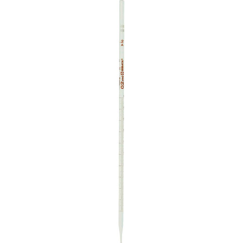SIBATA メスピペット 中間目盛 スーパーグレード 0.2mL 白2本_