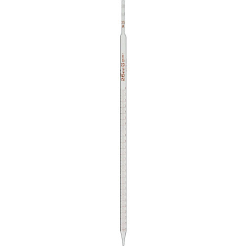 SIBATA メスピペット 先端目盛 スーパーグレード 25mL 白_