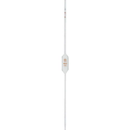 SIBATA ホールピペット スーパーグレード 40mL 白_