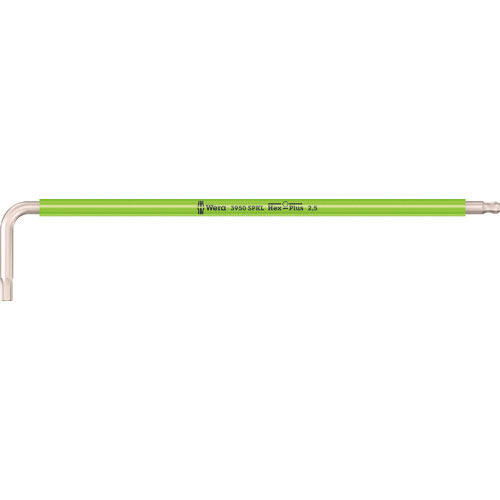 Wera 3950 SPKL Hex-Plus ステンレス六角レンチ 2.5 brightgreen_