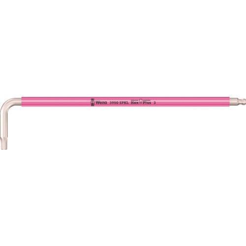 Wera 3950 SPKL Hex-Plus ステンレス六角レンチ 3.0 brightpink_