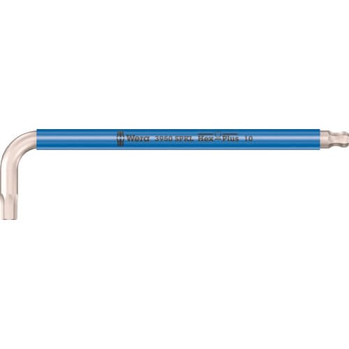 Wera 3950 SPKL Hex-Plus ステンレス六角レンチ 10.0 blue_