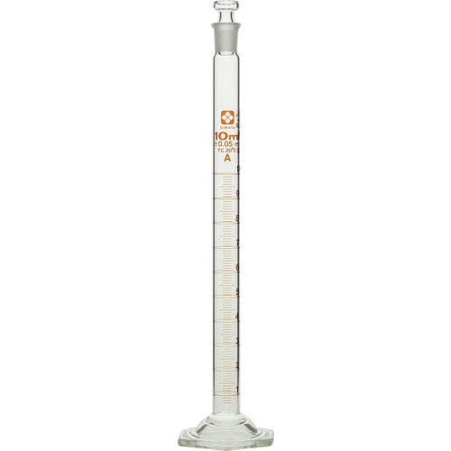 ＳＩＢＡＴＡ　有栓メスシリンダー　スーパーグレード　１０ｍＬ＿