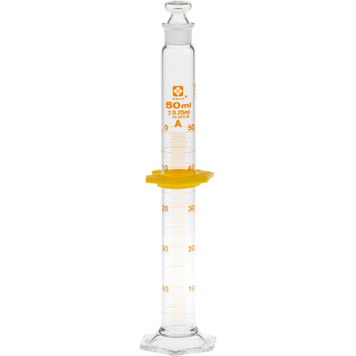 ＳＩＢＡＴＡ　有栓メスシリンダー　スーパーグレード　５０ｍＬ＿