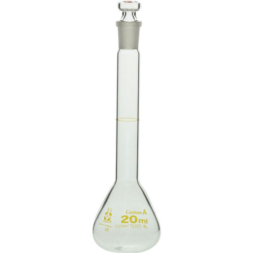 ＳＩＢＡＴＡ　メスフラスコ　カスタムＡ　２０ｍＬ＿