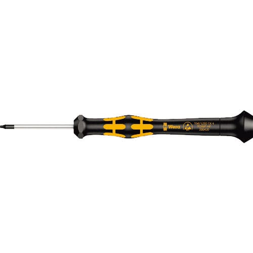 Ｗｅｒａ　精密ドライバー　１５６７　ＥＳＤ静電対策　ＨＦトルクスマイクロドライバー　刃先Ｔ４　軸長４＿