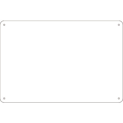 緑十字　スチール無地板　白　スチール－２５（白）　３００×２００×０．８ｍｍ　平板＿