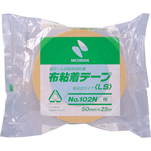 ニチバン 布粘着テープ102Nオレンジ50mmX25m_