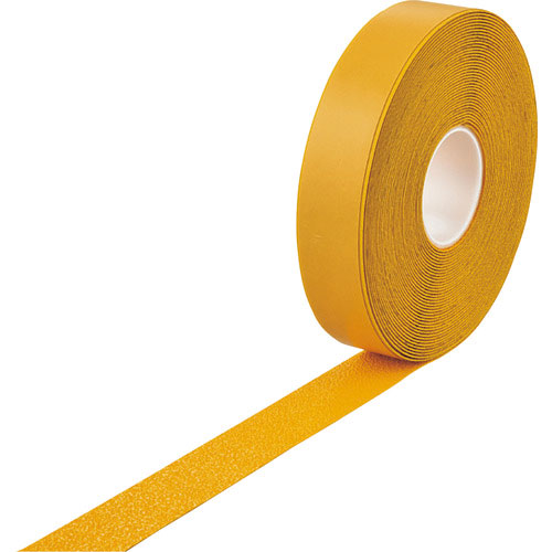 緑十字　高耐久ラインテープ（反射＋滑り止めタイプ）　黄　ＳＶＨ－５０Ｙ　５０ｍｍ幅×２０ｍ　両端テー＿