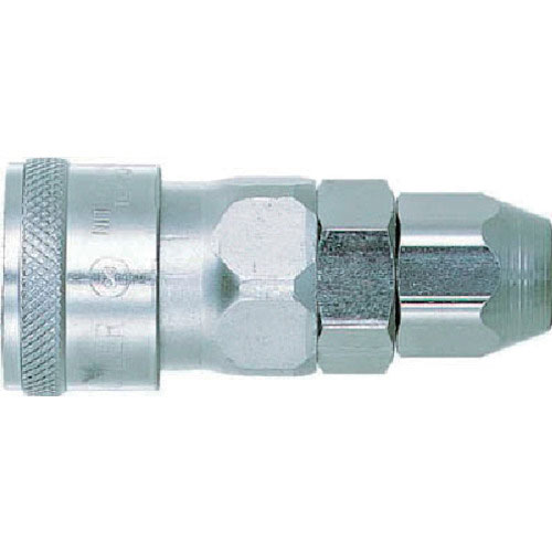 日東　金属カップリング　ナットカプラ　鋼鉄製　相手側ホースサイズ１１．０×１６．０ｍｍ（０４１０７）＿