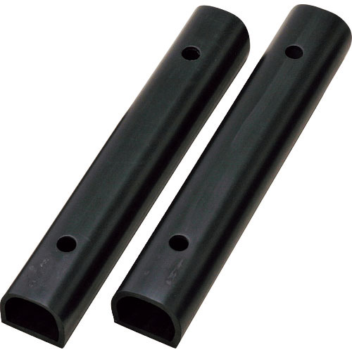 緑十字　カーストップ（車止め）　カーストップ－７０Ｗ　高さ７０×幅７０×全長４５０ｍｍ　２個組　ゴム＿