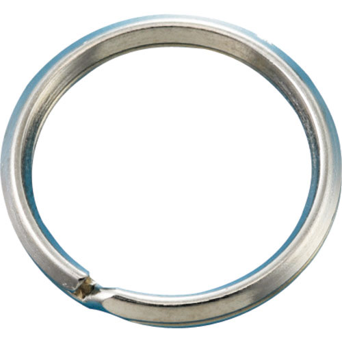 緑十字　二重リング（キーリング）　金具１５　内径２１．６ｍｍΦ　１０個組　スチール製＿