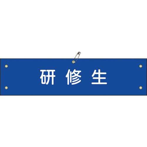 緑十字　ビニール製腕章　研修生　腕章－５０Ａ　９０×３６０ｍｍ　軟質エンビ＿