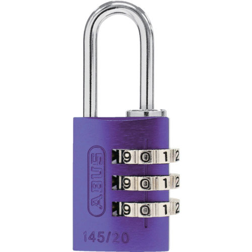 ＡＢＵＳ　ナンバー可変式南京錠　１４５－２０　パープル＿