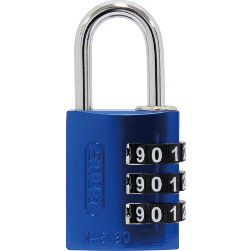 ＡＢＵＳ　ナンバー可変式ダイヤル錠　１４５－ＢｉｇＤ／３０　ＢＬＵＥ　幅３１ｍｍ　ツル径５ｍｍ　ブル＿