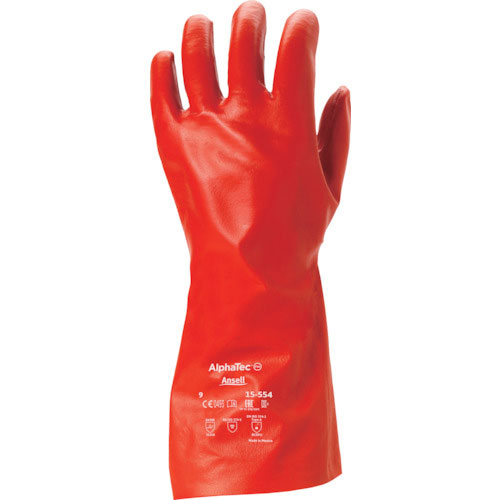 アンセル　耐溶剤作業用手袋　アルファテック　１５－５５４　ＸＬサイズ＿