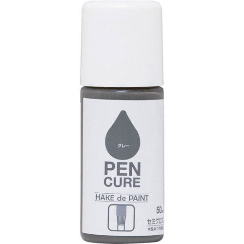ニッぺ ペンキュア HAKE de PAINT セミグロス 50ml グレー 190013-50_