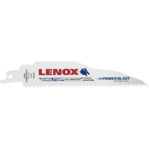 ＬＥＮＯＸ　解体用セーバーソーブレード　６０６６Ｒ５　１５０ｍｍ×６山　（５枚入り）＿