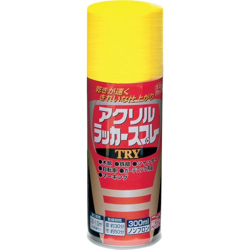 ニッぺ アクリルラッカースプレーTRY 300ml ゴールド 222T020-300_