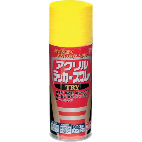 ニッぺ　アクリルラッカースプレーＴＲＹ　３００ｍｌ　ゴールド　２２２Ｔ０２０－３００＿