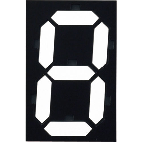 緑十字　デジタル型数字表示板（マグマック）　マグネット切替式　マグマック（中）　１４０×９０ｍｍ＿