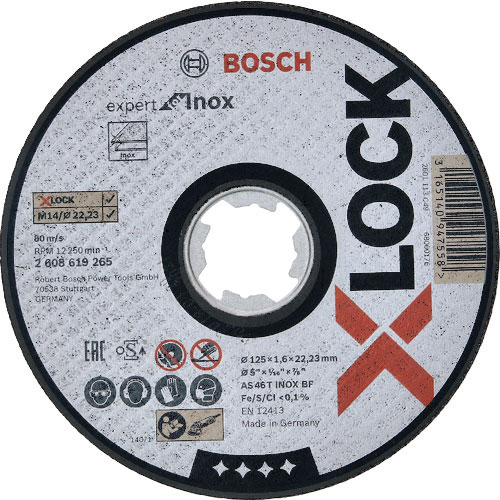 ボッシュ X-LOCK切断砥石125x1.6ステンEX_