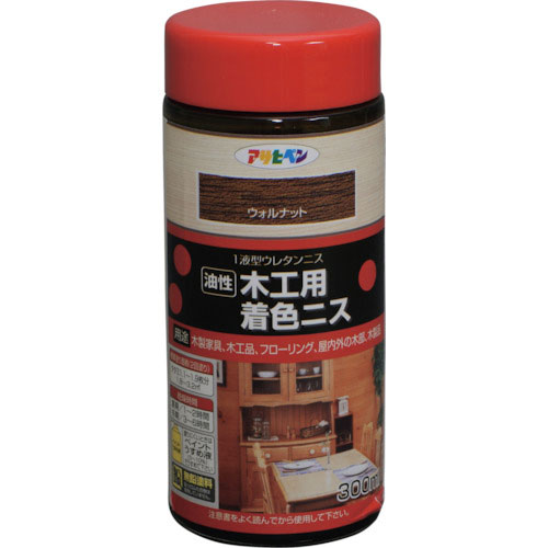 アサヒペン 木工用着色ニス 300ML ウォルナット_ の通販 アサヒペン 木工用着色ニス 300ML ウォルナット_ の通販