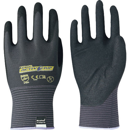 トワロン ニトリル背抜き手袋 ActiveGrip Advance 9/L_