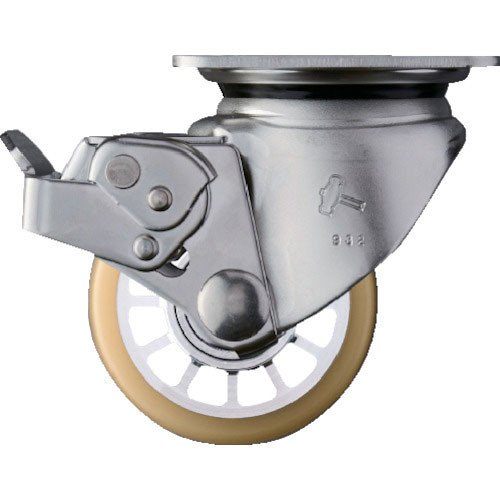 ハンマー SUS 低床式重荷重用 自在 SP付 ウレタンB車75mm_