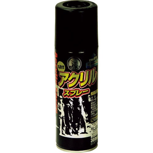 アサヒペン　ＢＩＧＰＲＯ　アクリルスプレー　３００ＭＬ　ツヤ消し黒＿