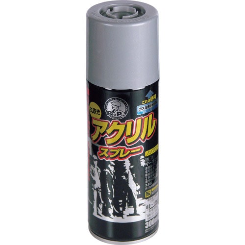 アサヒペン BIGPRO アクリルスプレー 300ML シルバー_