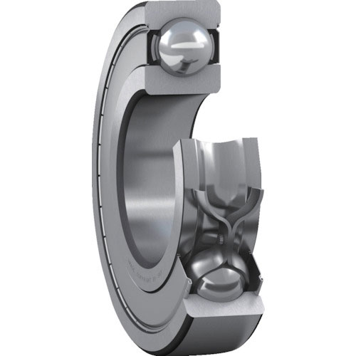 SKF 単列深溝玉軸受 軸受両端鋼板シールド 内径20mmX外径52mmX幅15mm_