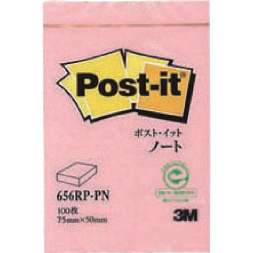 ３Ｍ　ポスト・イット　７５Ｘ５０ｍｍ　１００枚　ピンク＿