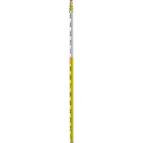 シンワ　アルミスタッフ　２　７ｍ５段　表面１０ｍｍピッチ　裏面１ｍｍピッチ目盛付＿