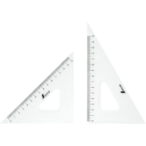 シンワ　三角定規　１８ｃｍ　２枚組＿