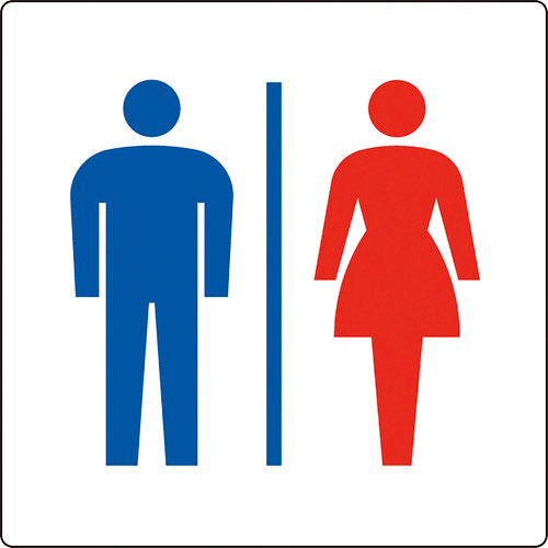 ユニット トイレ表示 大 男女_