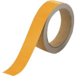 ユニット　反射テープ　黄　３０ｍｍ巾×１０ｍ　ポリエステル樹脂フイルム＿