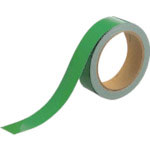 ユニット　反射テープ　緑　３０ｍｍ巾×１０ｍ　ポリエステル樹脂フイルム＿