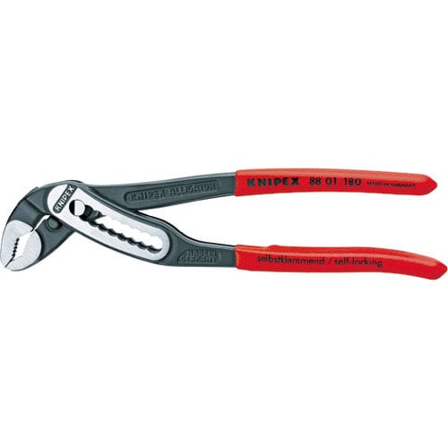 KNIPEX ウォーターポンププライヤー アリゲーター ソフトプラスチックハンドル 180mm_