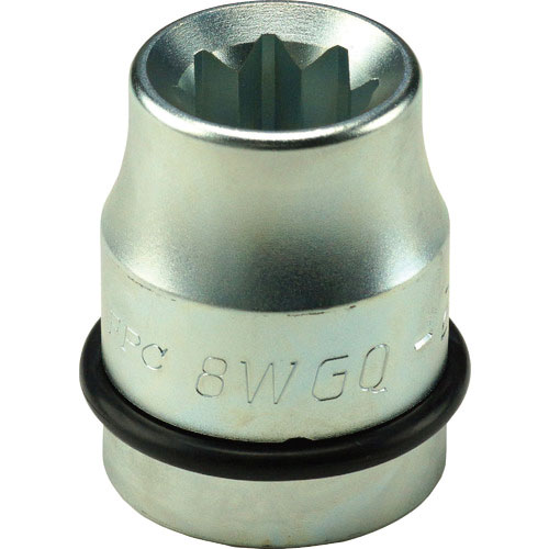 FPC インパクト用スーパースリム袋ナット用ソケット 差込角:25.4mm 対辺:二重4角17mm_