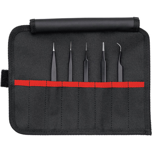 ＫＮＩＰＥＸ　汎用ピンセット５本組セット＿