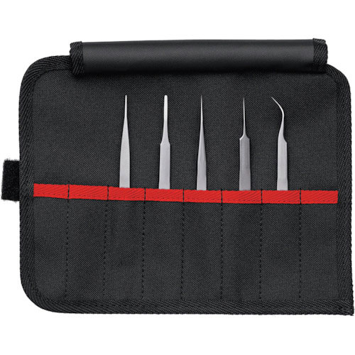 ＫＮＩＰＥＸ　精密ピンセット５本組セット＿