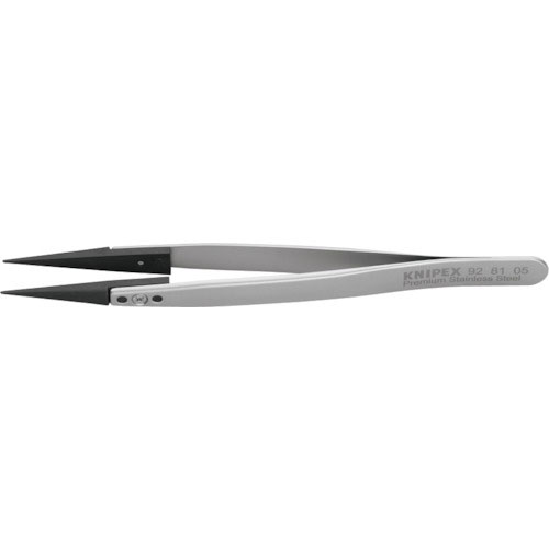 ＫＮＩＰＥＸ　ＥＳＤチップ交換式ピンセット　１３０ｍｍ＿