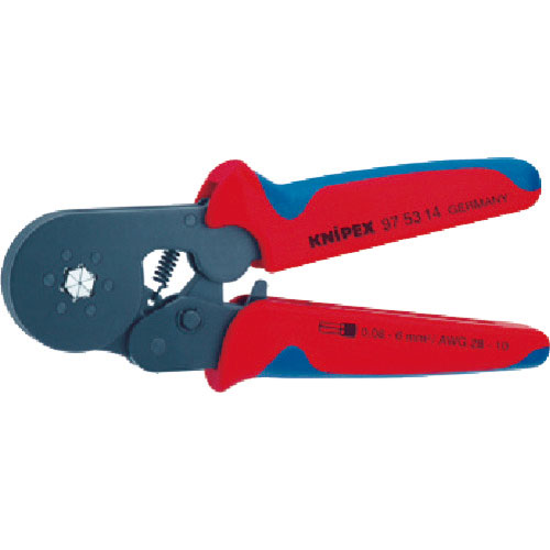 KNIPEX 9753-14 エンドスリーブ用自動調整圧着ペンチ_