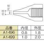 白光　ノズル　１．０ｍｍ　Ｓ型＿