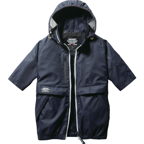 バ-トル AC半袖ブルゾン AC1176-03-XXL ネイビー_