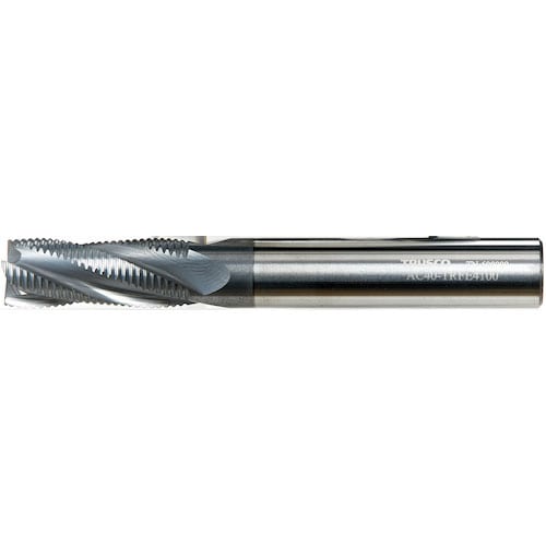TRUSCO 一般鋼粗加工用ラフィングエンドミル(ねじれ角25°)8.0_