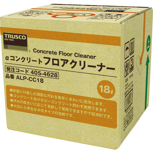 TRUSCO αコンクリートフロアクリーナー 18L_